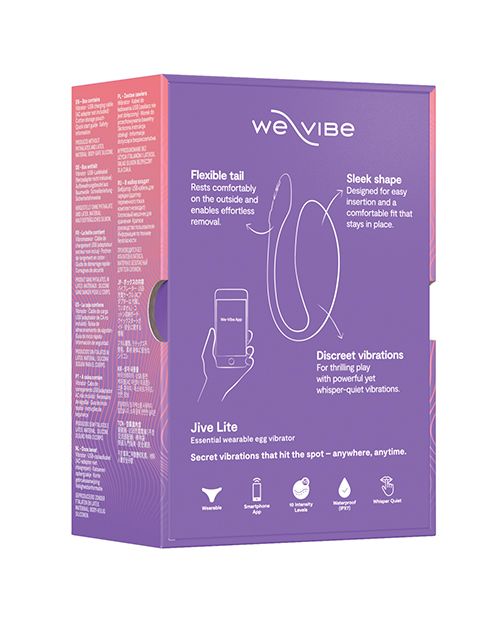 We-Vibe Jive Lite G-Spot Rechargeable Silicone Egg - Purple