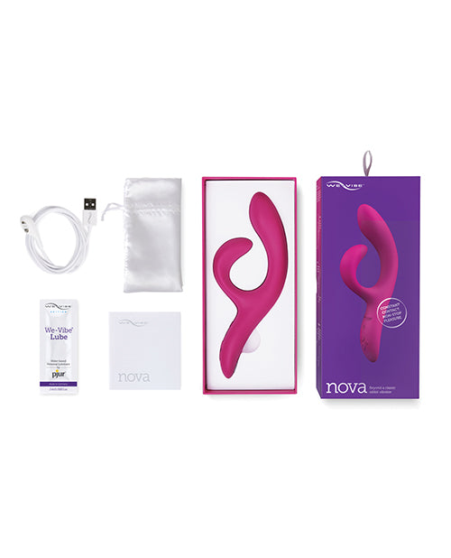 We-Vibe Nova 2 Rechargeable Silicone Rabbit Vibrator - Pink