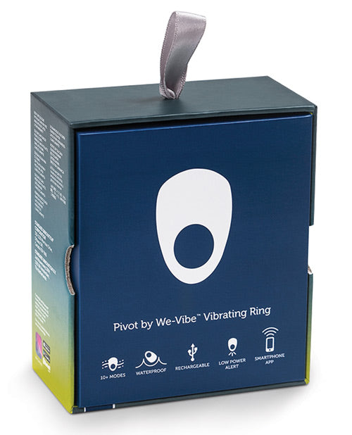 We-Vibe Pivot Rechargeable Silicone Vibrating Cock Ring - Midnight Blue
