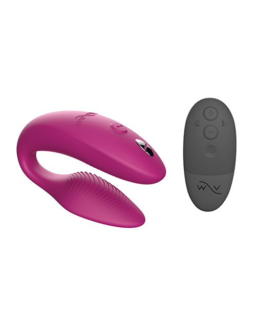 We-Vibe Sync 2 Rechargeable Silicone Couples Vibrator with Remote Control - Dusty Pink