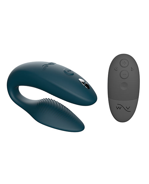 We-Vibe Sync 2 Rechargeable Silicone Couples Vibrator with Remote Control - Green Velvet