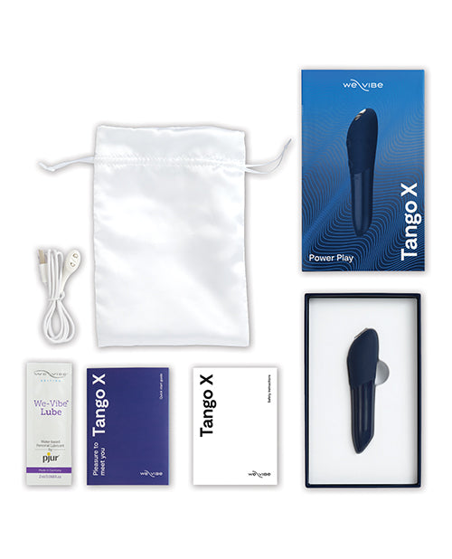 We-Vibe Tango X Rechargeable Clitoral Mini Bullet Vibrator - Midnight Blue