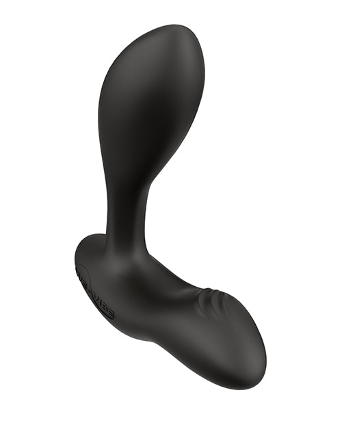 We-Vibe Vector+ Rechargeable Silicone Vibrating Prostate Massager with Remote Control - Charcoal Black