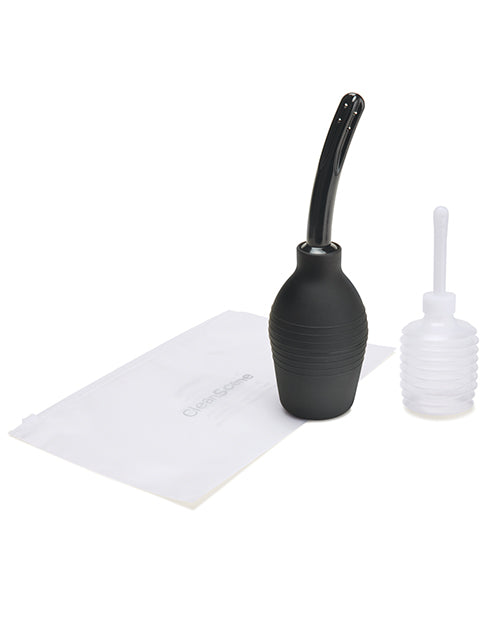 CleanScene Medical Grade Douche Set with Soft Nozzle (4 Piece) - Black