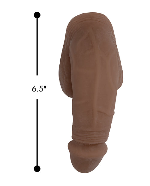 Strap-U Large Bulge Soft Packer Dildo 6.5in - Caramel