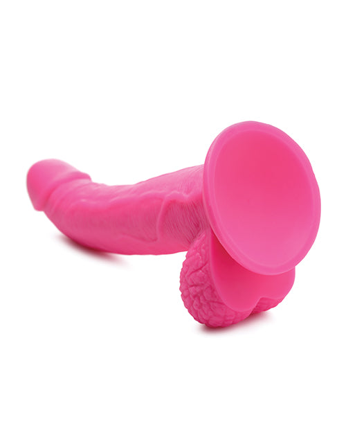 Pop Peckers Dildo with Balls 7.5in - Pink