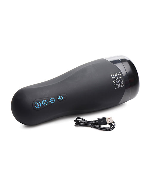 LoveBotz Handheld Milker Rechargeable 15X Sucking Masturbator - Black