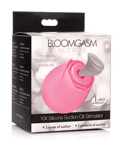 Inmi Bloomgasm Rose 10X Silicone Rechargeable Clitoral Stimulator - Pink
