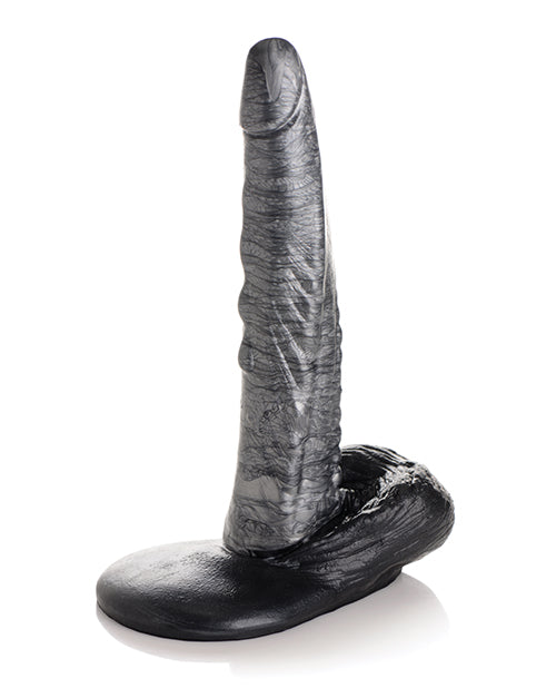 Creature Cocks The Gargoyle Rock Hard Silicone Dildo 9.3in - Silver/Black
