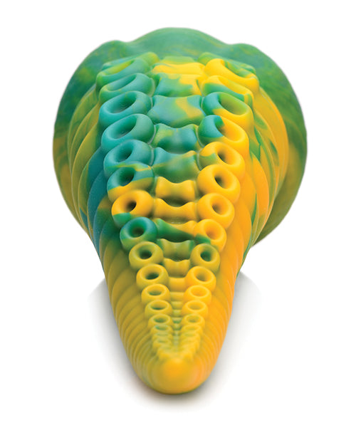 Creature Cocks Monstropus Tentacled Monster Silicone Dildo - Green/Yellow/Blue