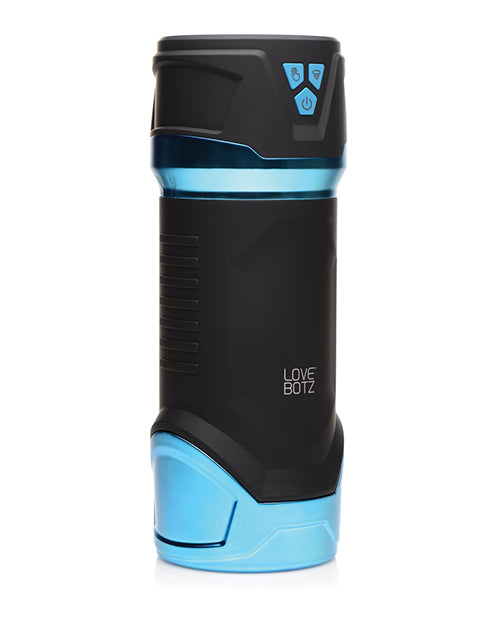 LoveBotz Auto Milker Intense Rechargeable Sucking Masturbator - Black/Blue