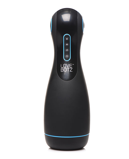 LoveBotz Auto Milker Extreme Rechargeable 16X Sucking Masturbator - Black/Blue