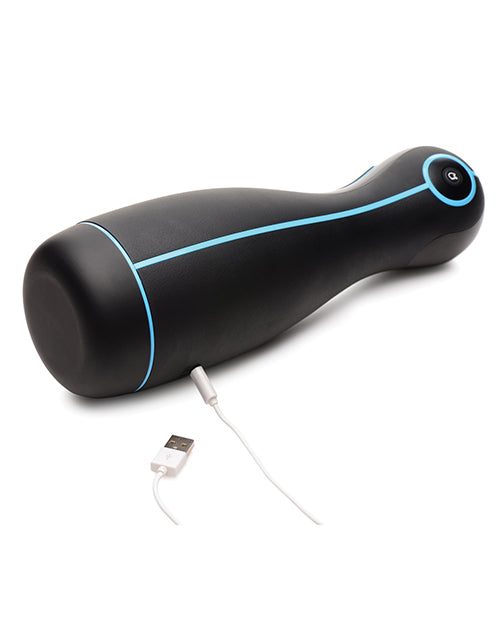 LoveBotz Auto Milker Extreme Rechargeable 16X Sucking Masturbator - Black/Blue