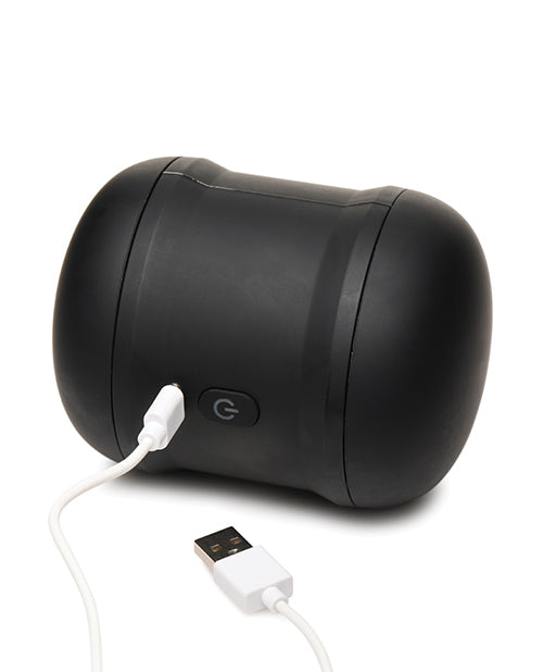 LoveBotz 10X Cyber Stroke Rechargeable Vibrating Stroker - Black