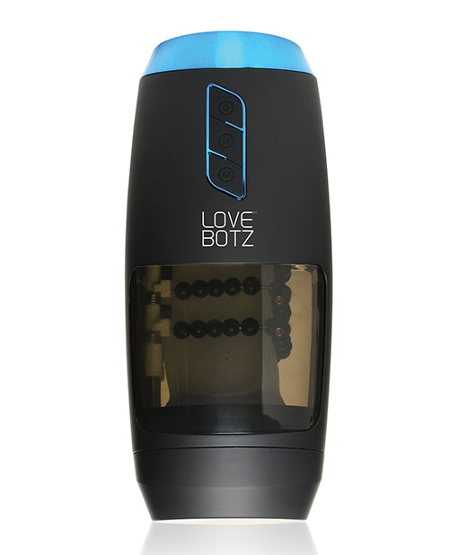 LoveBotz The Milker Slider 18X Rechargeable Stroking Masturbator - Black/Clear