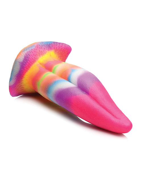 Creature Cocks Unicorn Kiss Glow in the Dark Silicone Dildo - Rainbow