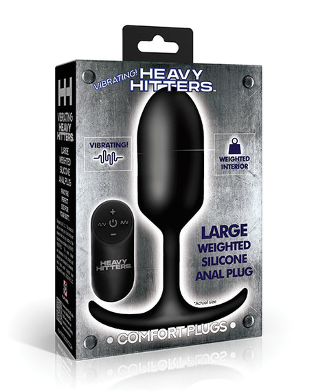 Heavy Hitters - Vibrating Weighted Silicone Anal Plug - Large
