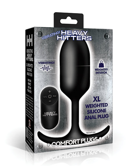 Heavy Hitters - Vibrating Weighted Silicone Anal Plug - Extra Large