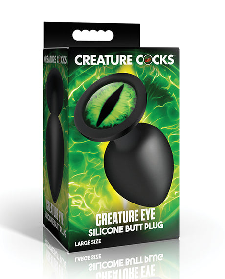 Creature Eye Green Eye Silicone Butt Plug - Large