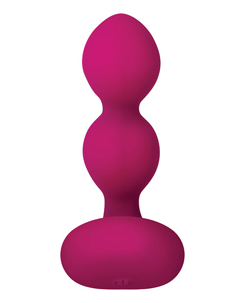 Zero Tolerance Bubble Butt Silicone Inflatable Rechargeable Anal Plug with Remote Control - Red
