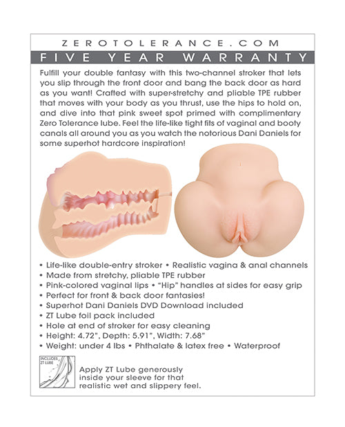 Zero Tolerance Dani Daniels Movie Download with Ass and Vagina Stroker - Vanilla