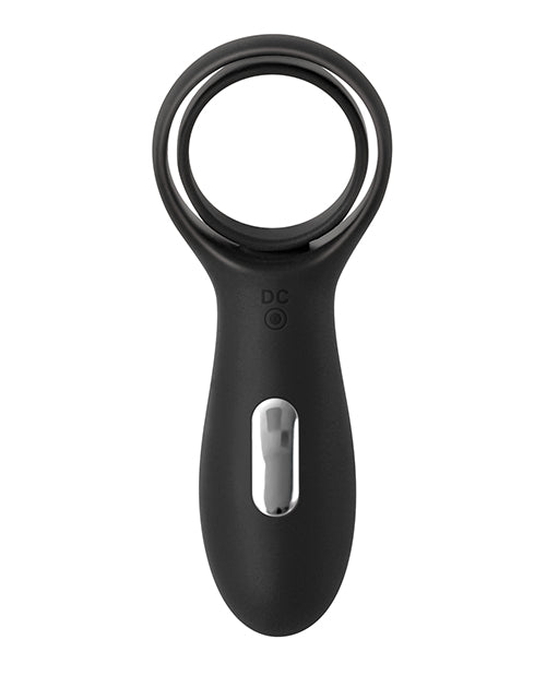 Zero Tolerance The Rechargeable Silicone Torpedo Vibrating Cock Ring - Black