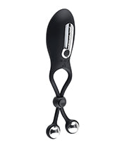 Zero Tolerance Big Bang Rechargeable Adjustable Rings with Balls Cock Tie - Black
