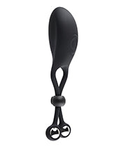 Zero Tolerance Big Bang Rechargeable Adjustable Rings with Balls Cock Tie - Black