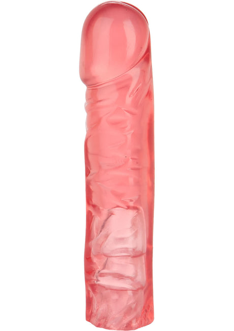 Vac-U-Lock Crystal Jellies Dildo 8in - Pink