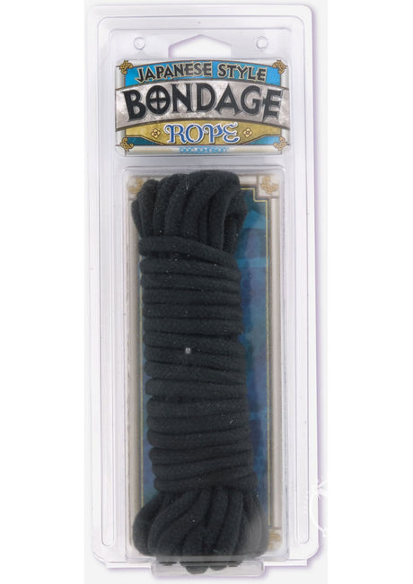 Doc Johnson Japanese Style Bondage Rope 32 Feet - Black