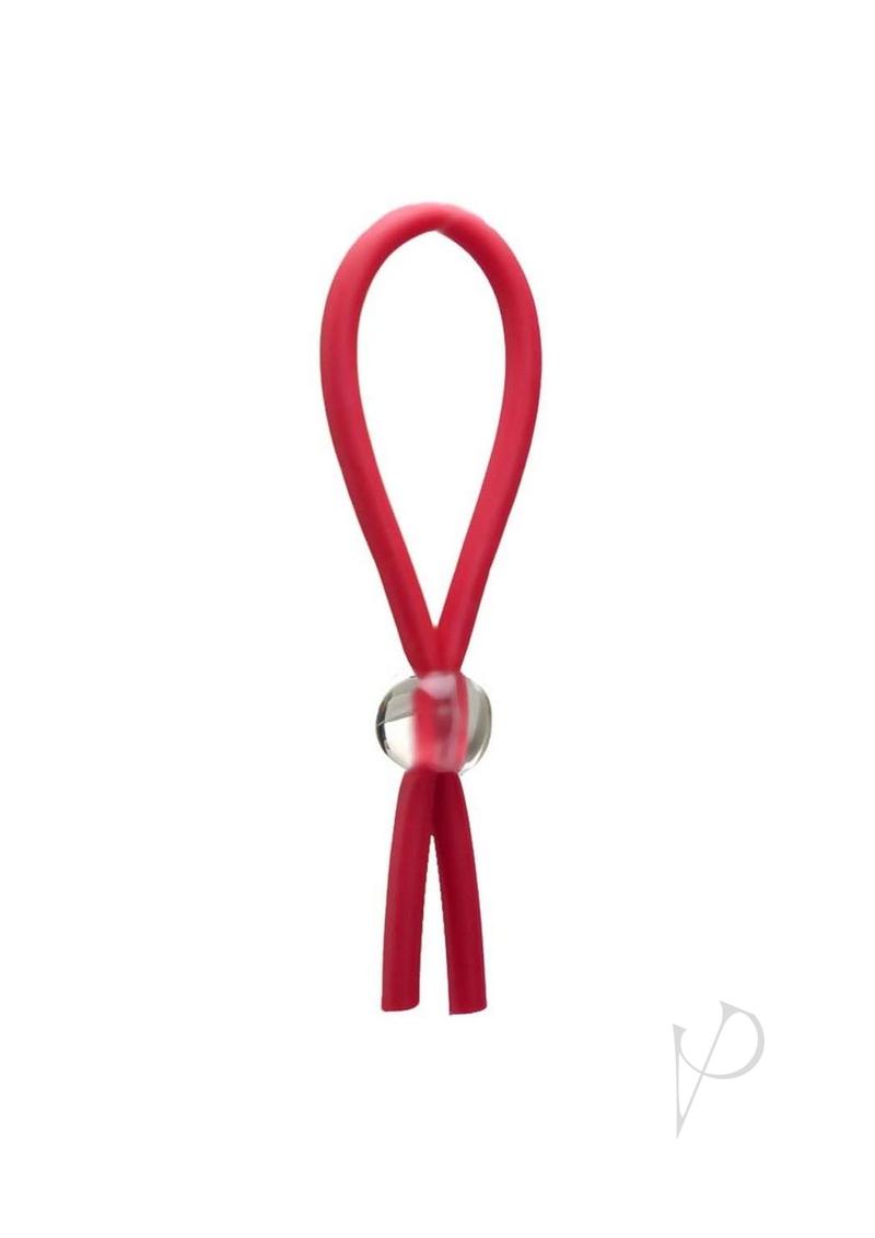 Clincher Adjustable Rubber Cock Tie - Red