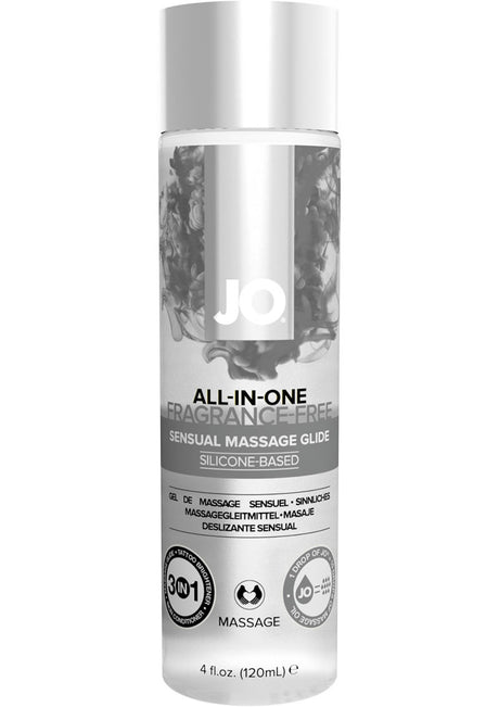 JO All-In-One Silicone Massage Glide Fragrance Free 4oz