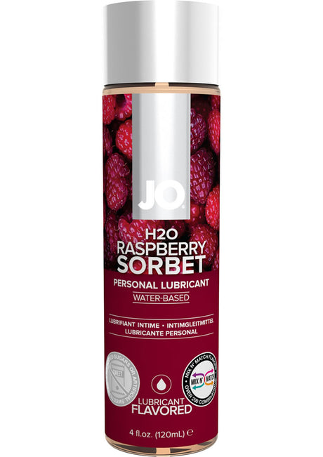 JO H2O Water Based Flavored Lubricant Raspberry Sorbet 4oz