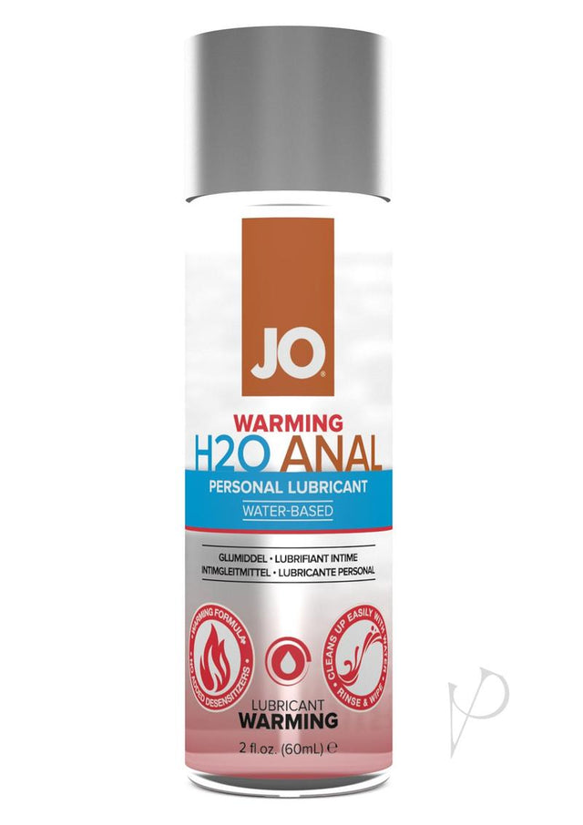 JO H2O Anal Water Based Warming Lubricant 2oz