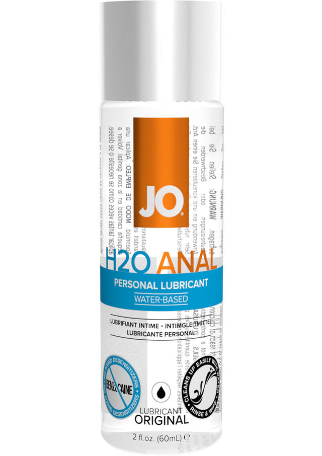 JO H2O Anal Water Based Lubricant 2oz