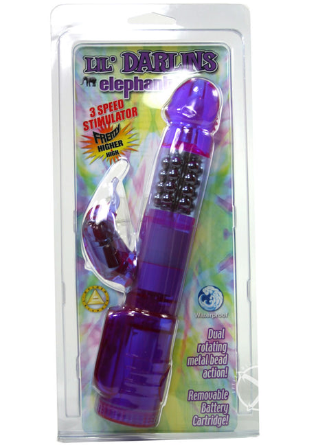 Lil Darlins Elephant Waterproof Vibrator - Lavender