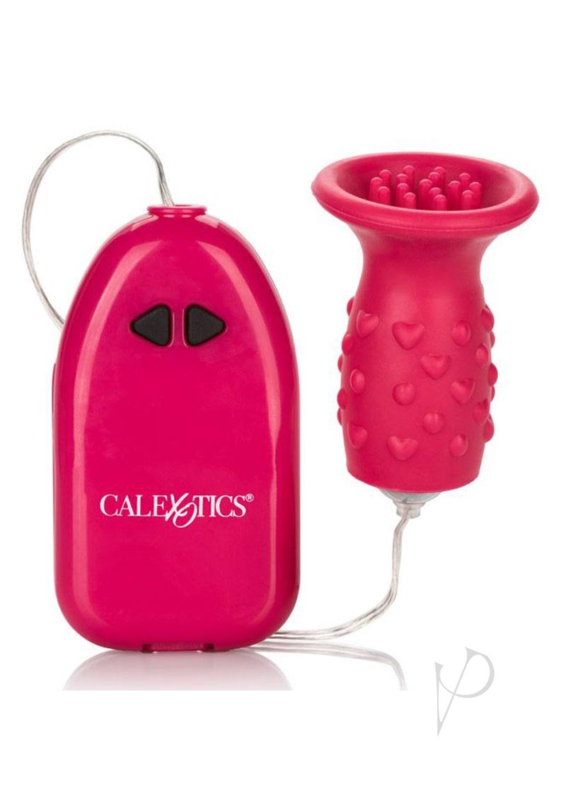 Pleasure Kiss Massager with With Remote Control - Pink