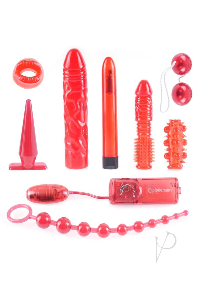 Pipedream Extreme Toyz Kinky Collection with Bullet and Wired Remote Control - Red