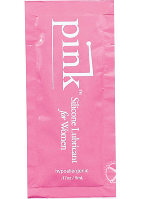 Pink Silicone Lubricant .17oz Foil Pack (50 per Bag)