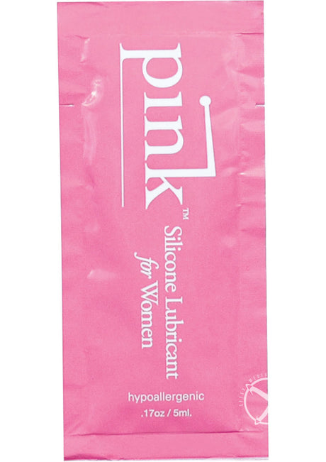 Pink Silicone Lubricant .17oz Foil Pack (50 per Bag)