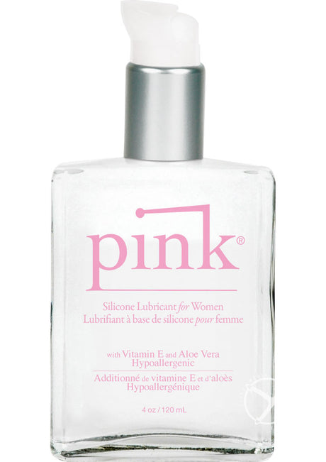 Pink Glass Bottle 4 Ounce