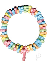 Dicky Charms Multi Flavored Penis Shaped Candy In A Super Stretch Necklace