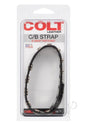 COLT Leather C/B Strap Adjustable 8 Snap Cock Ring - Black