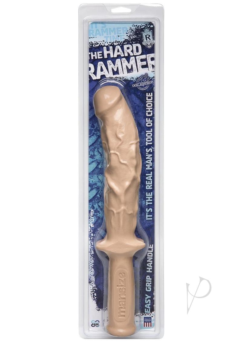 The Hard Rammer Dildo with Handle - Vanilla