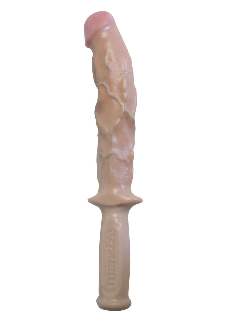 The Hard Rammer Dildo with Handle - Vanilla