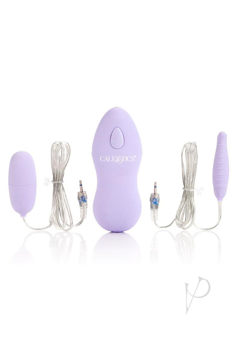 Twin Pleasure Pack Bullet (2 Pack) with Wired Remote Control - Purple