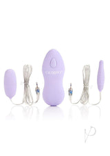 Twin Pleasure Pack Bullet (2 Pack) with Wired Remote Control - Purple