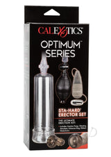 Optimum Series Sta-Hard Erecotor Set Penis Pump - Clear