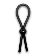 Rock Solid The Lasso Single Lock Adjustable Silicone Cock Tie - Black