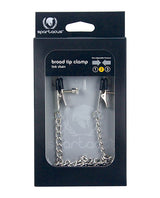 Spartacus Adjustable Broad Tip Nipple Clamps w/Link Chain